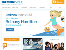 Tablet Screenshot of damonbraces.com